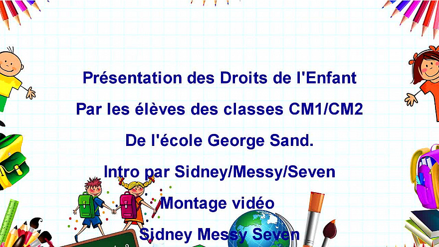 Education aux Médias et à l'Information : les élèves de l'école George Sand ont travaillé sur les droits de l'enfant. @EducationFrance @smartrezo