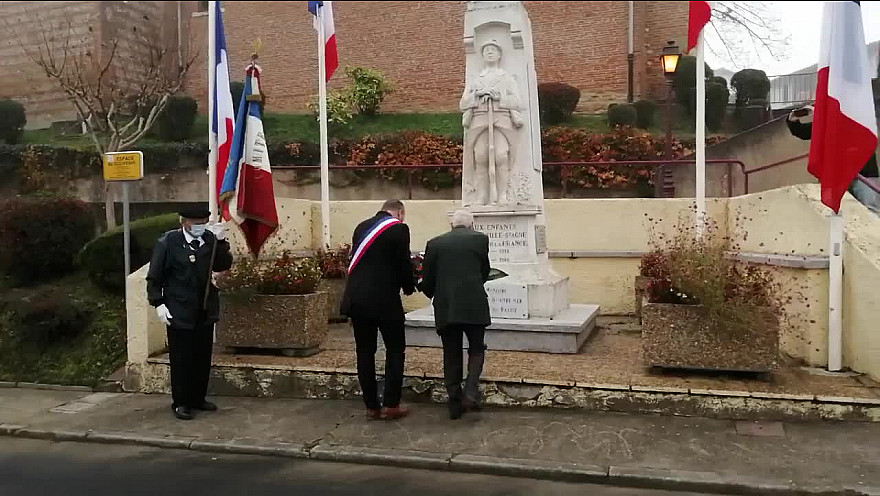 Commémoration du 102ème anniversaire de l’armistice à Ramonville en Haute-Garonne 
