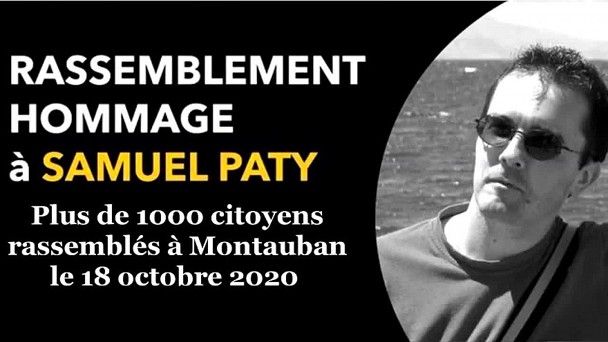 A Montauban le Tarn-et-Garonne a rendu hommage à #SamuelPaty, professeur d'Histoire assassiné vendredi 16 octobre 2020 en région parisienne @tarnetgaronne82 @Montauban @Occitanie