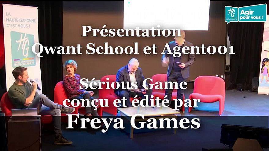 Présentation du Serious Game « Agent 001 » dans sa version collège par Willy Lafran et Pascale Garreau de Freya Games @HGNUMERIQUE @HauteGaronne @sicoval31 @willy_lafran @Freya_Games @SavoirDevenir @Smartrezo