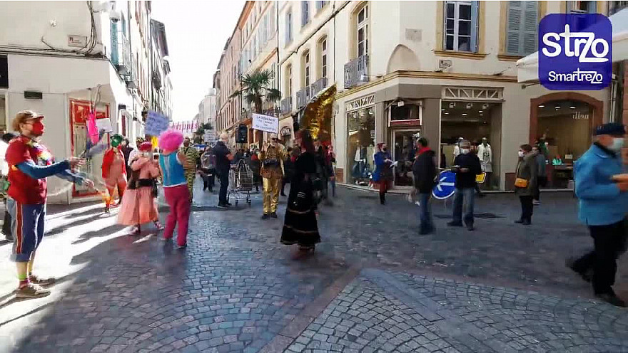 GRA-TV : 'Un défilé Carnavalesque ' du CAC 82 afin que les artistes fassent entendre leurs voix.