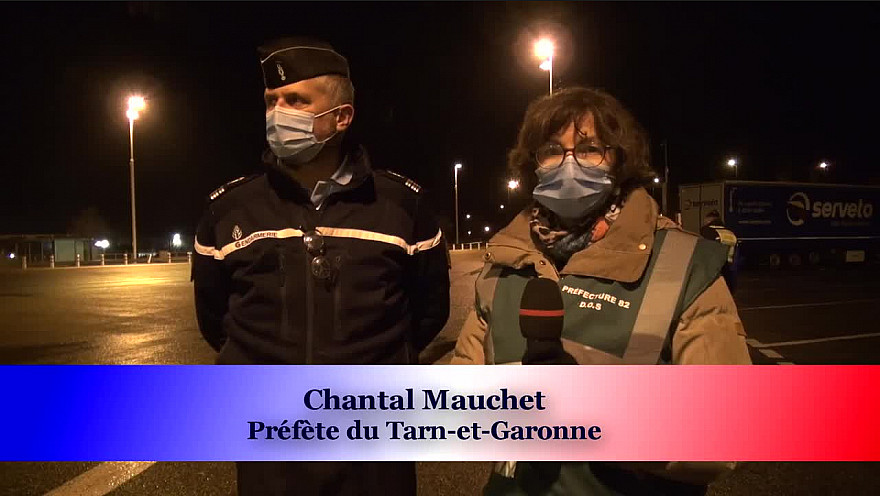 Préfecture de Tarn-et-Garonne : Contrôle du respect du Couvre-feu le soir du réveillon de la Saint-Sylvestre @Prefet_82