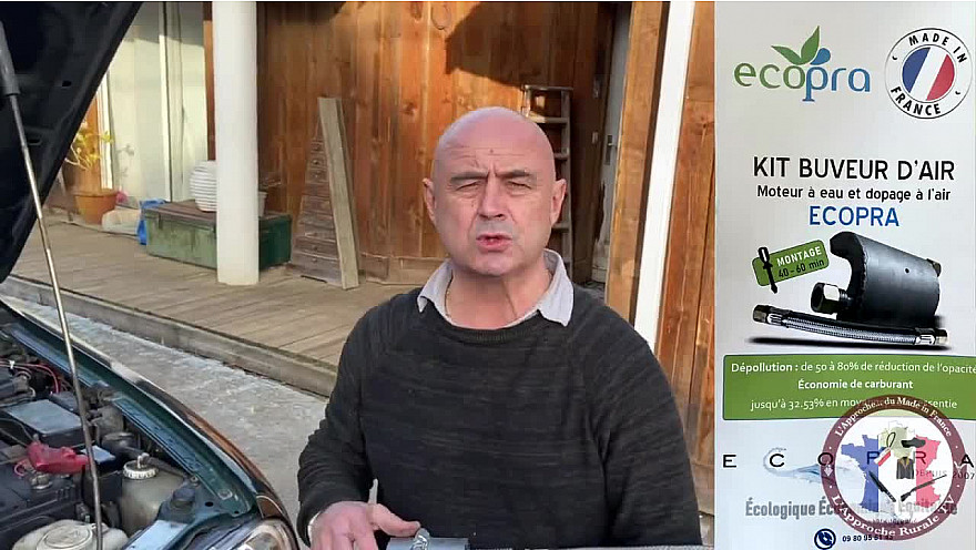 Approche TV 'made In France : présentation du Kit Buveur d'Air ECOPRA adaptable à toute les voitures