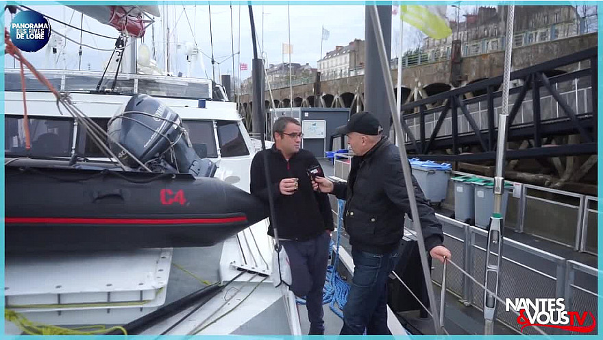 Nantes&VousTV était présent à l'arrivée du voilier cargo GrainDeSail à Nantes.