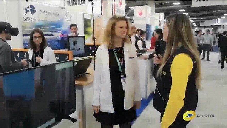 CES 2020 Las Vegas : Anaïs du Groupe La Poste présente @mycyberrroyaume #CES2020 de #LasVegas @VanessaChocteau @VPagnon @Clara_Schtt