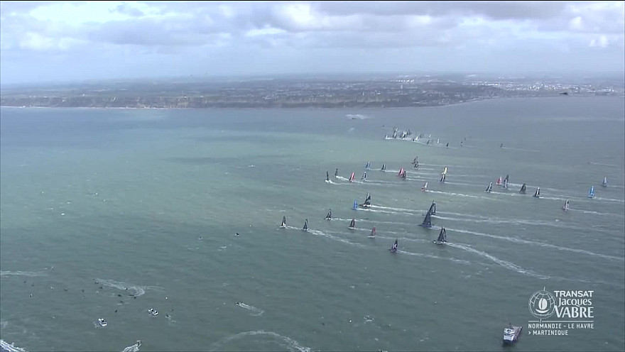 Transat Jacques Vabre 2021 : Le départ de cette édition 2021 avec quelques vacations du lendemain matin @TransatJV @LH_LeHavre