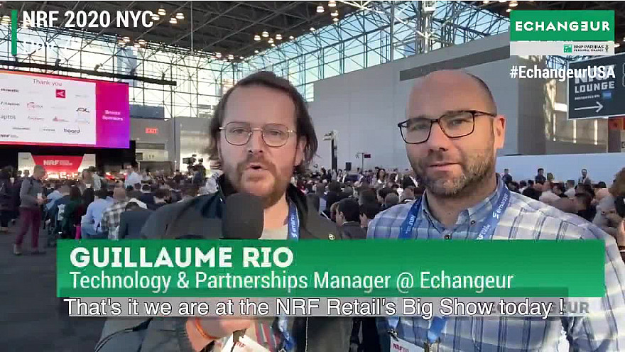 NRF 2020 NYC : Debreifing 1 première journée de Guillaume Rio et Nicolas Diacono au @NRFBigShow @BNPP_PF @nincoroby @Guillaume_Rio @Echangeur @StevenPDennis @sallyeaves