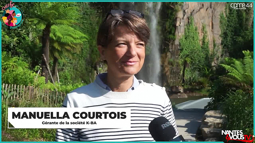 TV Locale Nantes et les Cheffes d'Entreprises : aujourd'hui avec Manuella COURTOIS gérante de K-ba à Nantes