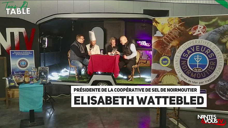 TV Locale Noirmoutier : Elisabeth Wattebled Présidente de la coopérative de sel de Noirmoutier explique la production