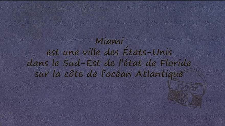 carte Postale Miami
